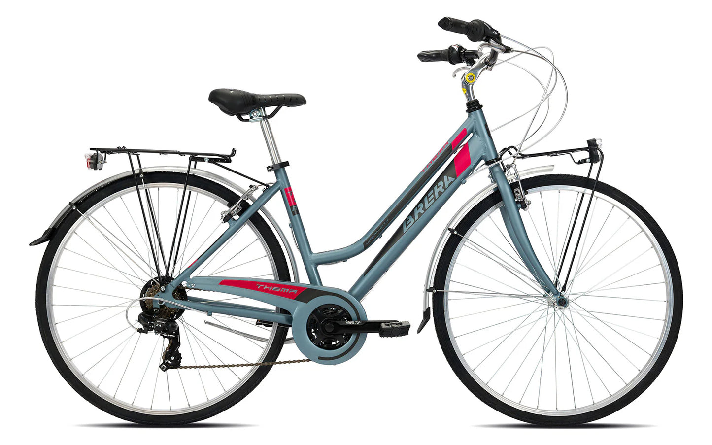 Bici Brera Thema 2.0 Trekking City Bike Donna 28" 7v 21v Alluminio