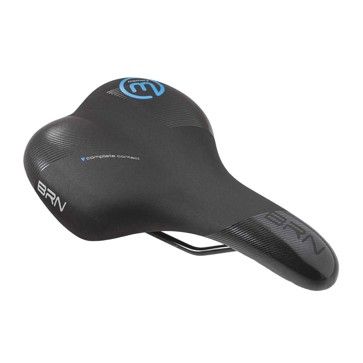 BRN MEN'S BLACK MEMORY FOAM SADDLE