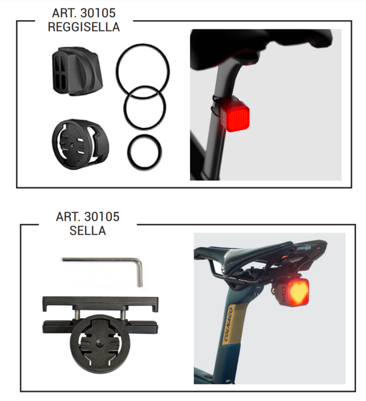 SUPPORTO SELLA MAGENE COMPATIBILE GARMIN