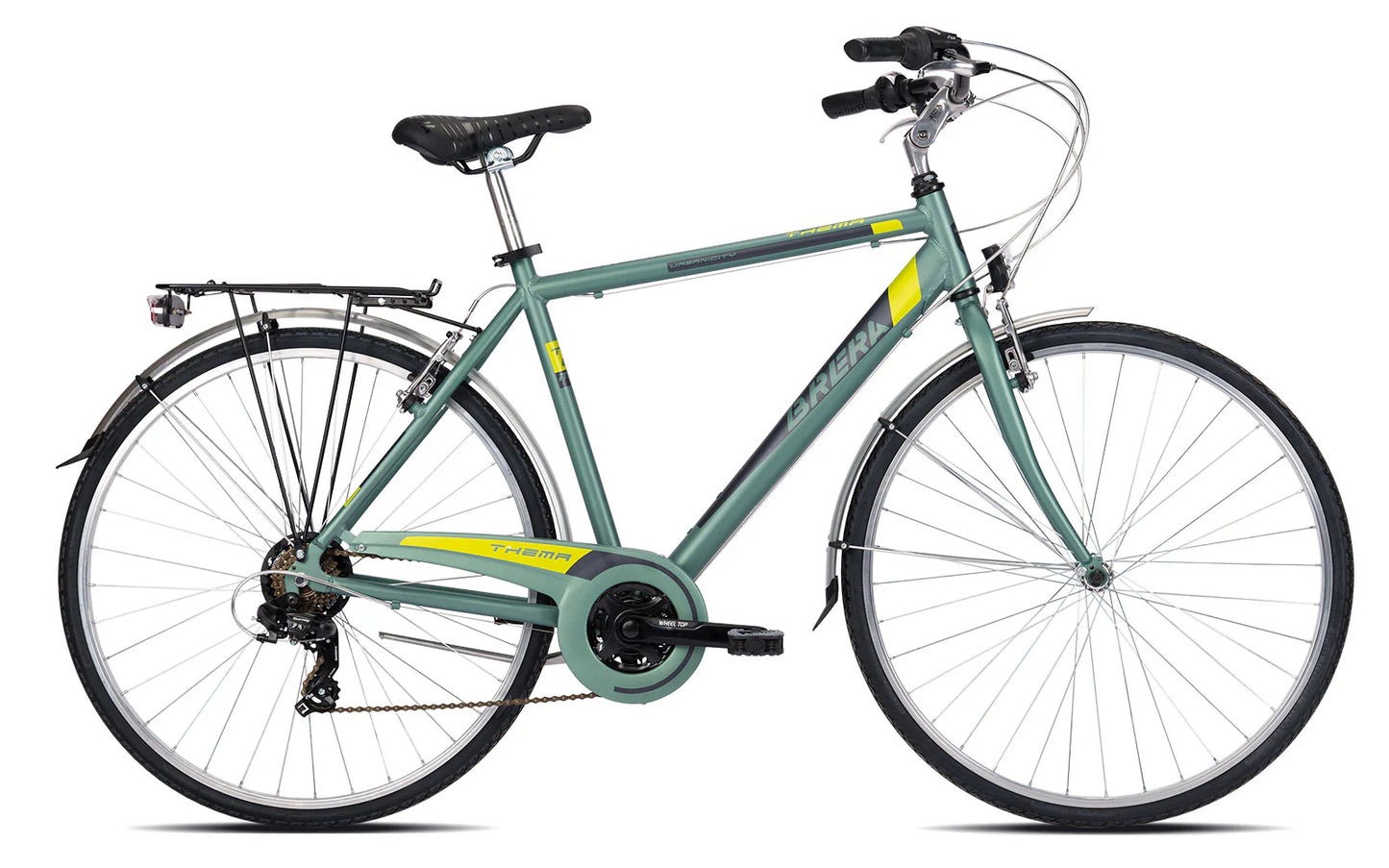 Bici Brera Thema 2.0 Trekking City Bike Uomo 28" 7v 21v Alluminio