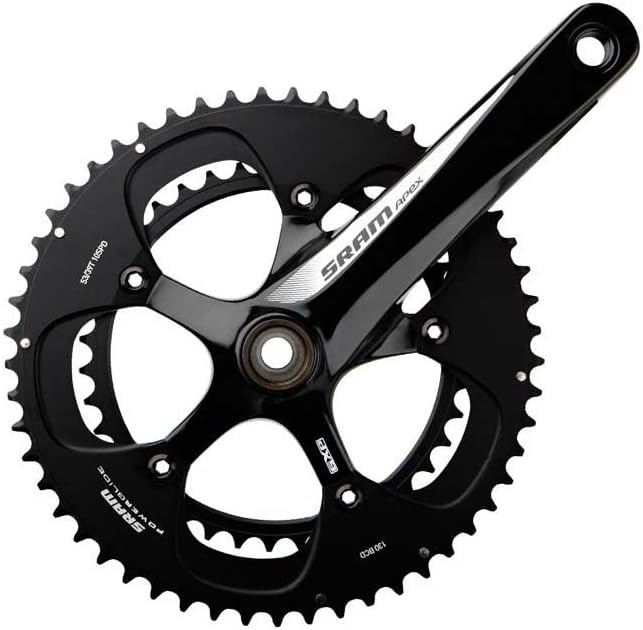 GUARNITURA SRAM APEX BLACK/WHITE 170 MM  50/34 DENTI