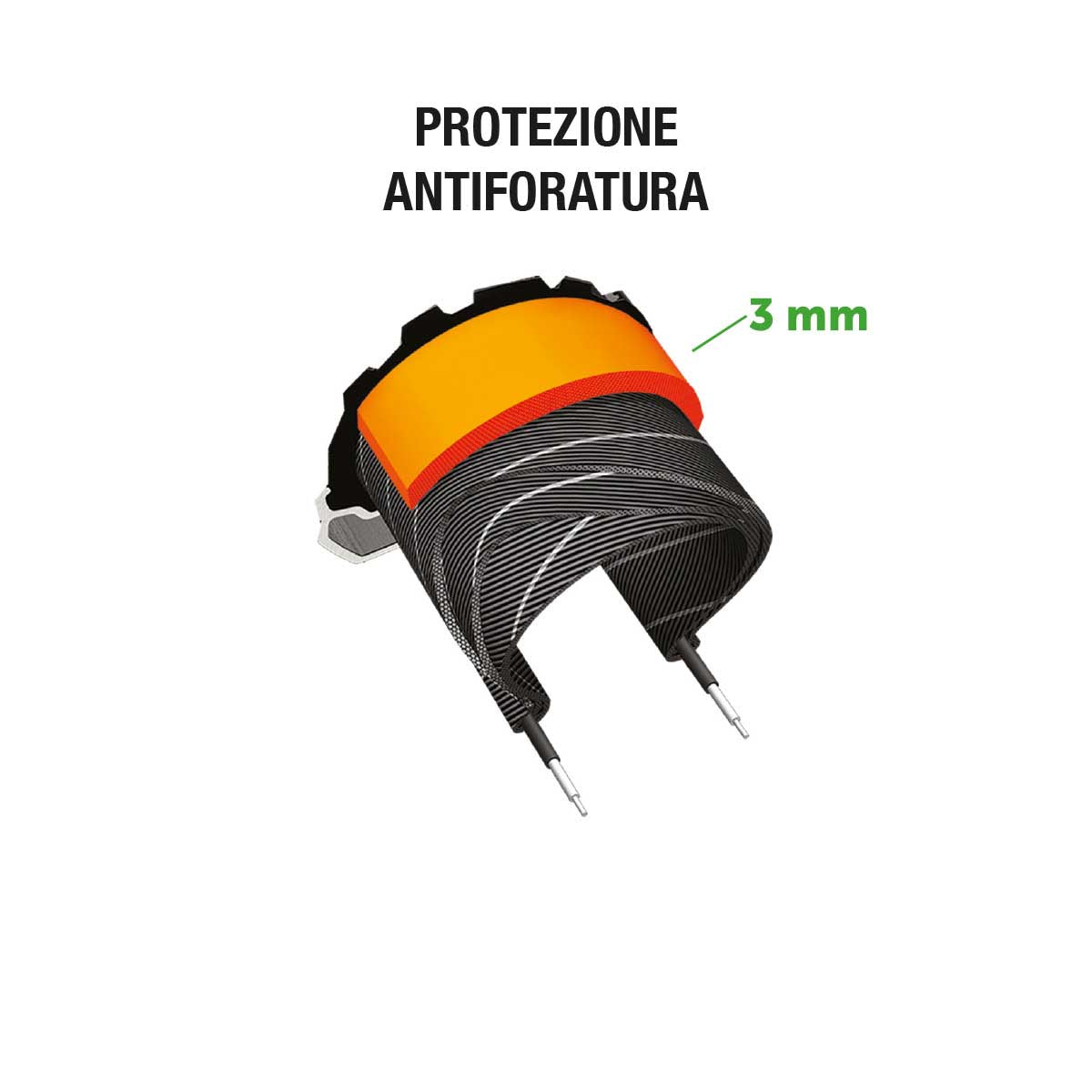 Copertura BRN Monopattino 10 x 2 Nera Antiforatura