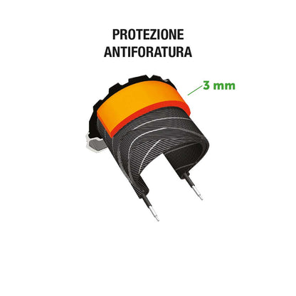 Copertura BRN Monopattino 200 x 50 Nera Antiforatura