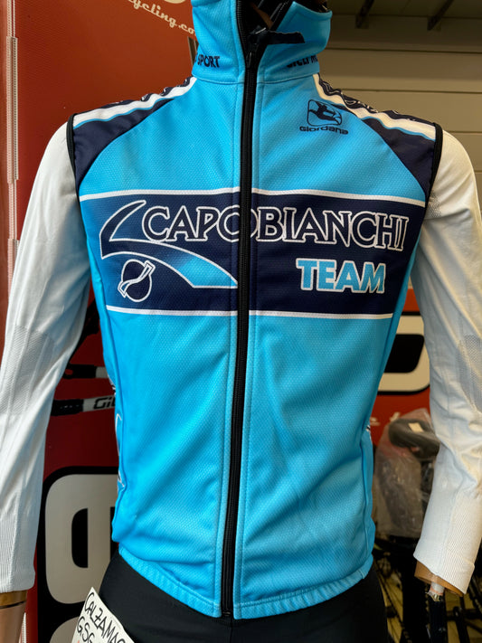 CAPOBIANCHI TEAM GILET BICI WINDTEX PESANTE