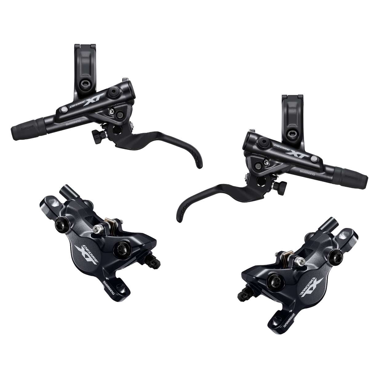 Kit freno a disco SHIMANO anteriore e posteriore Deore xt BL-M8100-R + BR-M8100 + tubo