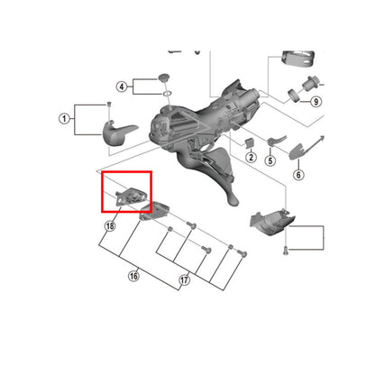 Diaframma SX SHIMANO per leva freno ST-R9120\R8025\R7020\R7025