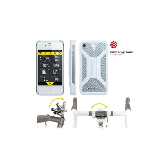 PORTACELLULARE TOPEAK IPHONE 4/4s BIANCO