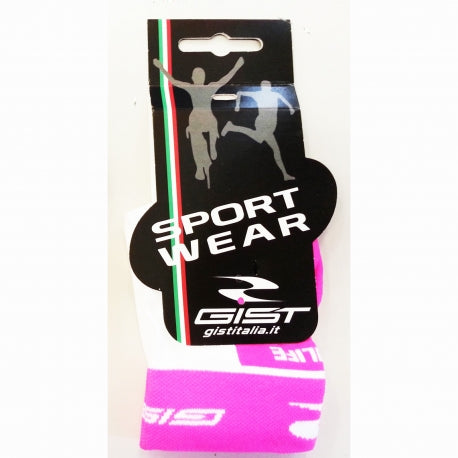 GIST CALZINO ESTIVO SKINLIFE COLORE BIANCO/ROSA FLUO