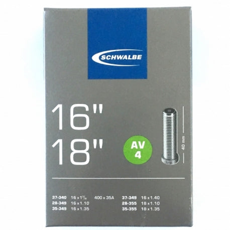 SCHWALBE CAMERA ARIA PER BROMPTON 16 x 1 3/8 (37-349) VALVOLA SCHRADER