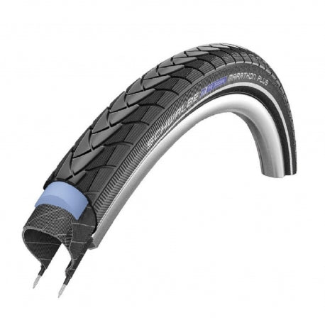 SCHWALBE COPERTONE MARATHON PLUS HS440 16x1.35 (35-349) RIGIDO COLORE NERO CON FASCIA RIFLETTENTE