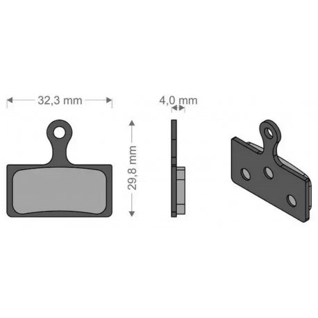 PASTIGLIE FRENI BICI BRENTA ORGAN. SHIMANO XTR-XT-SLX-LX-DEORE-ALFINE-SAINT-HONE-FSA