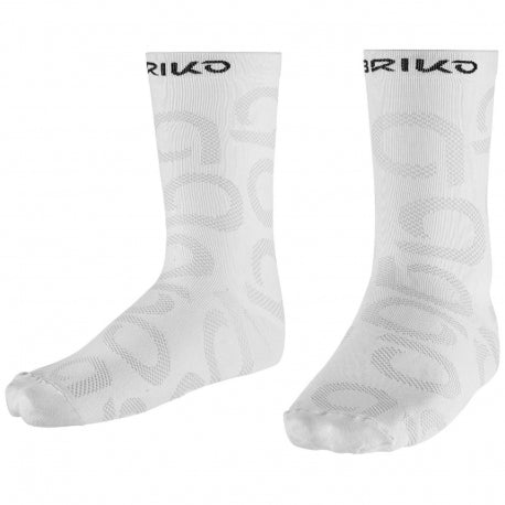 CALZE CICLO BRIKO MEDIUM SOCKS 13CM BIANCO ML (ALTEZZA CAVIGLIA)